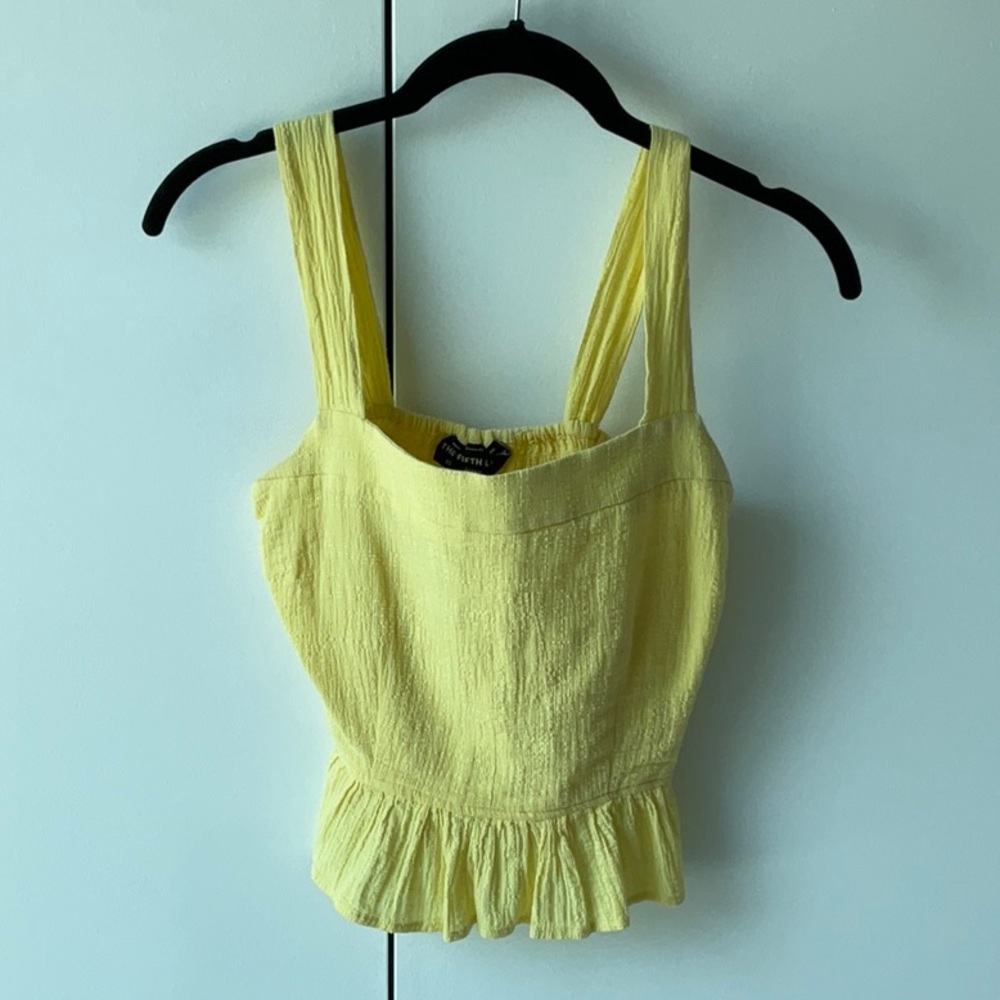 Yellow Crop Top